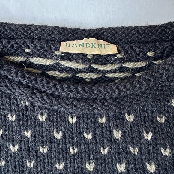 Vintage L.L. Bean Multicolor Patterned Wool Blend Sweater Woman’s Size M - Picture 7 of 11